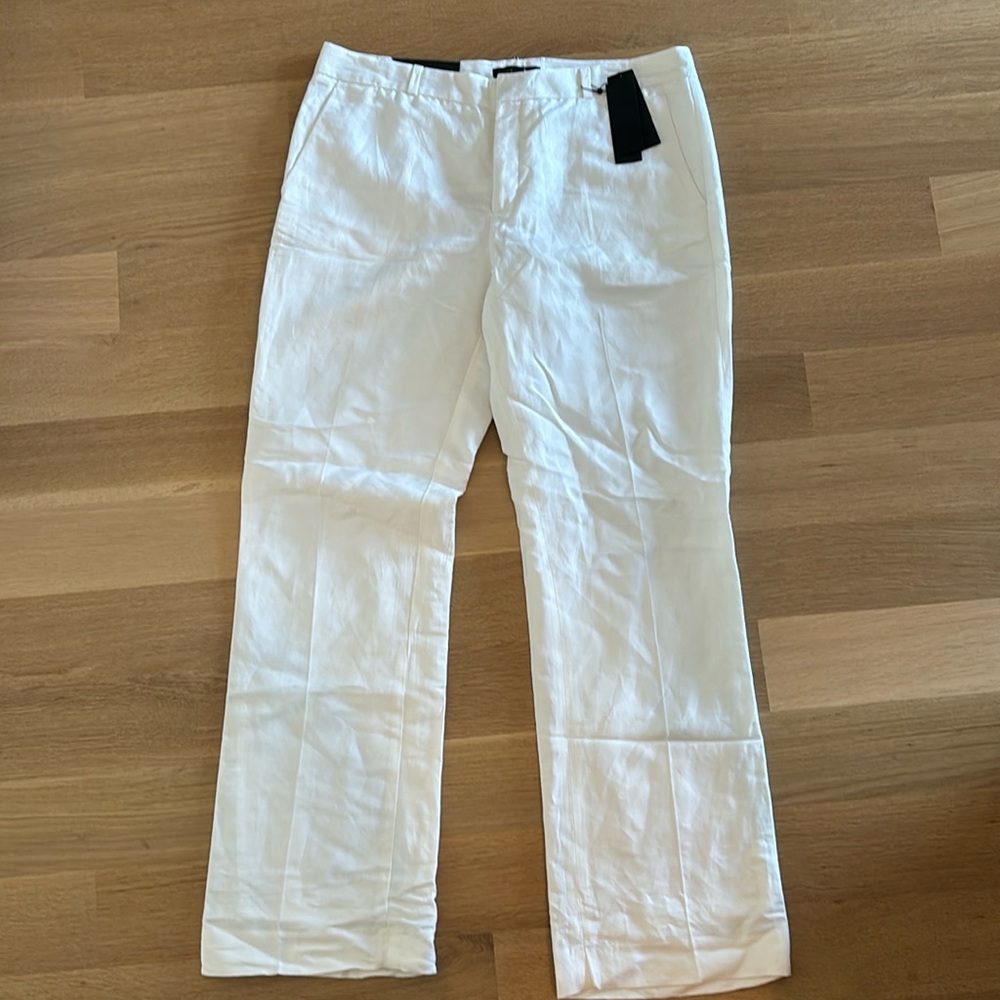 Banana republic white linen pants